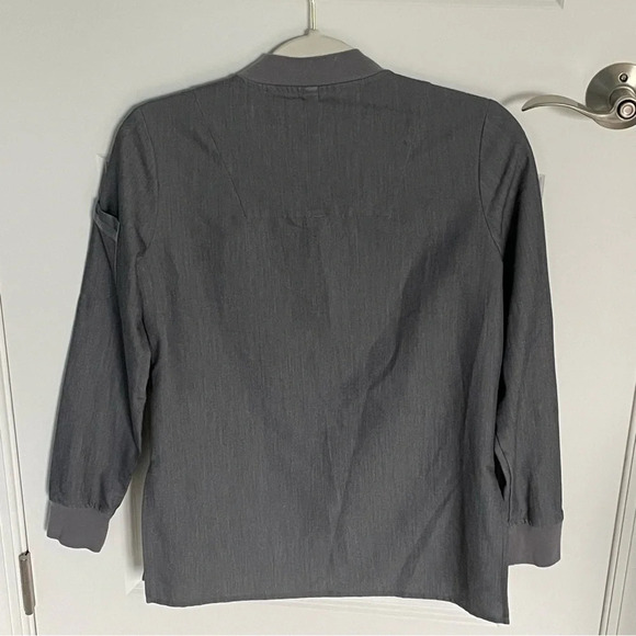 FIGS Bellery Zip Up Scrub Jacket/Grey - 29385 - Picture 9 of 16